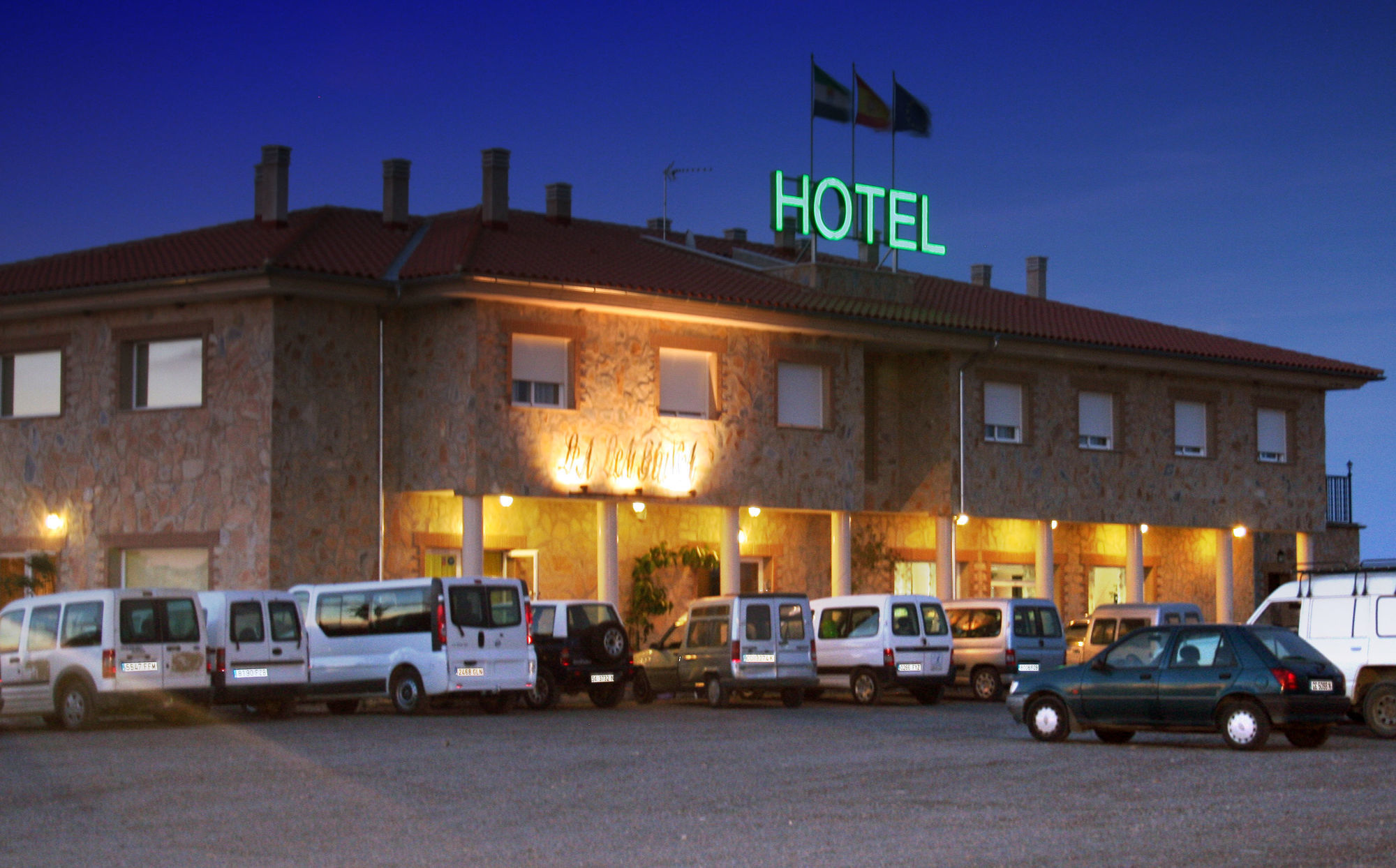 Hotel Restaurante Sostenible La Laguna Brozas Bagian luar foto